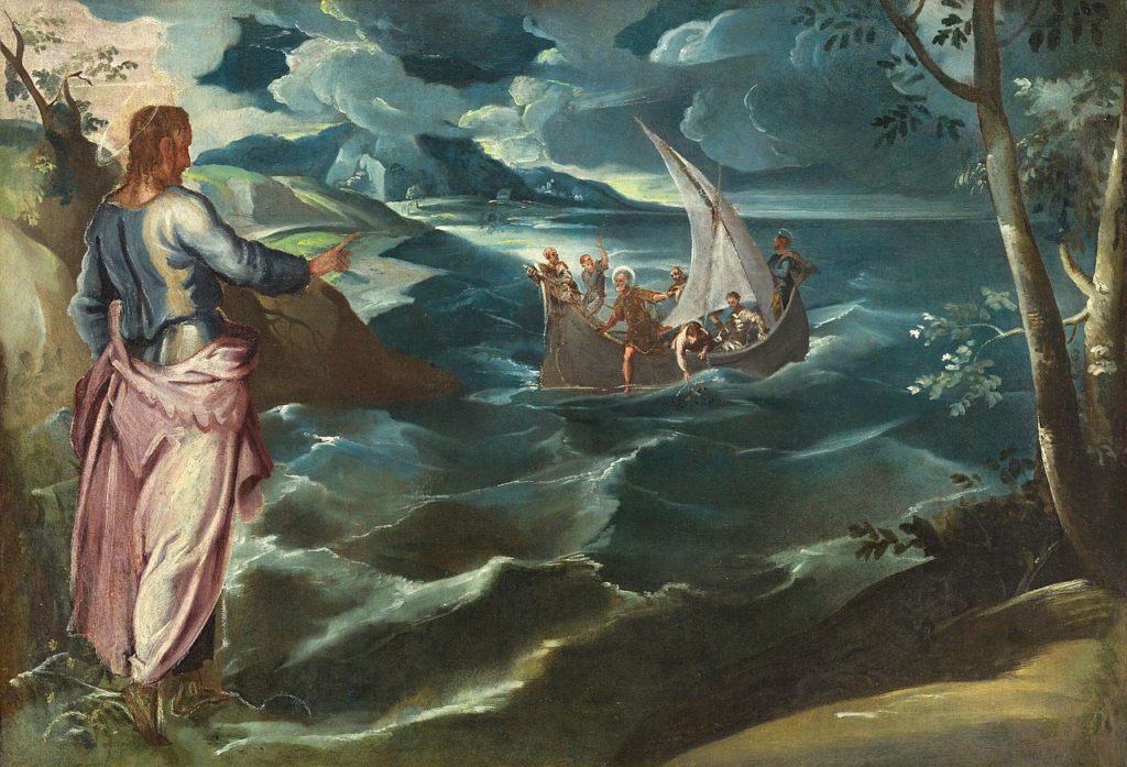Tintoretto,_Jacopo_-_Christ_at_the_Sea_of_Galilee c. 1575 - 1580