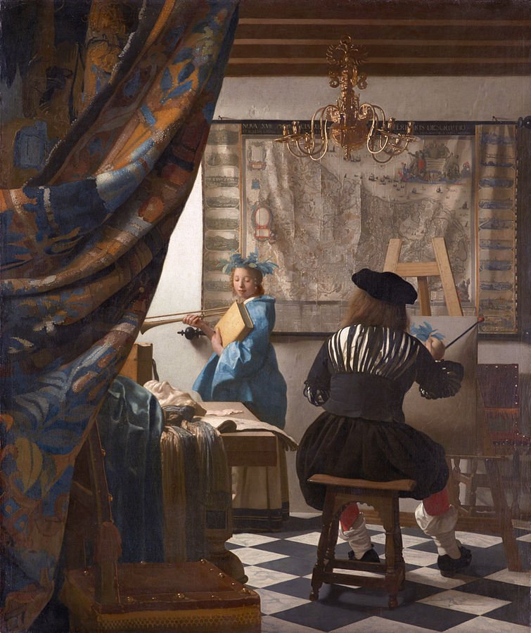 interiores-Johannes-Vermeer-De-Schilderkunst
