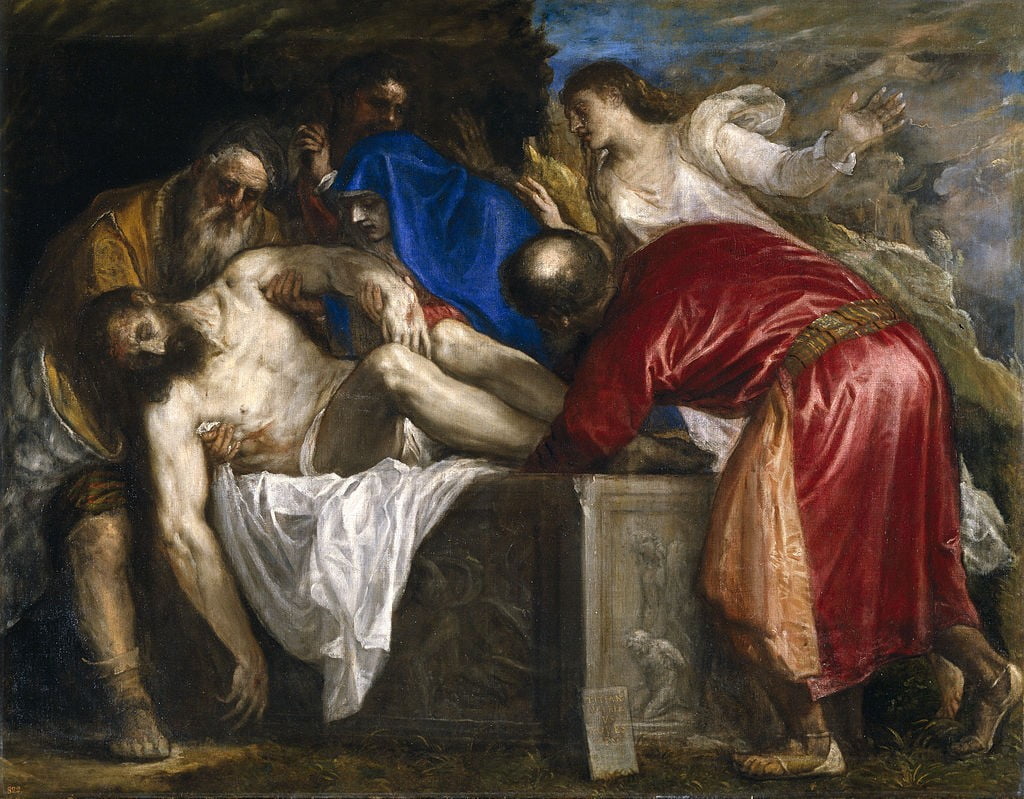 Entierro de Cristo - Óleo sobre lienzo, 137 x 175 cm, Museo del Prado (Madrid).