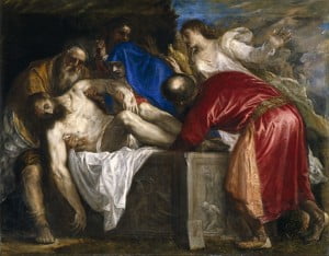 Entierro de Cristo Óleo sobre lienzo 137 x 175 cm Museo del Prado Madrid.