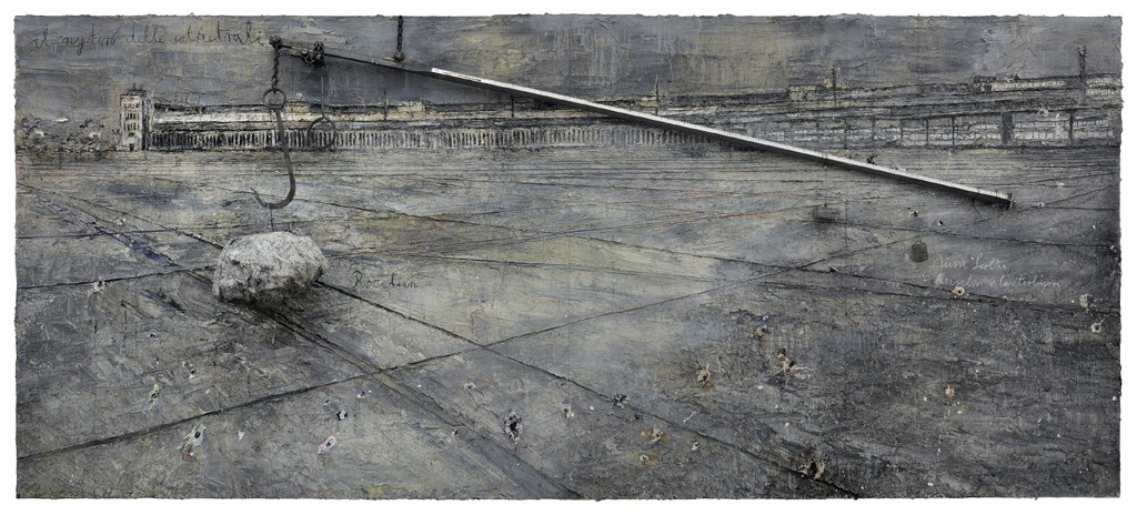Anselm Kiefer Dat rosa miel apibus 2010-11 Oil, acrylic, terracotta, salt, lead and resin on canvas 129 15:16 x 673 1:4 in. (330 x 1710 cm) © the artist Photo- Ben Westoby Courtesy White Cube