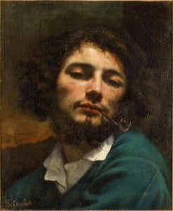 Courbet Autoportrait Lhomme à la pipe Self portrait Man with a pipe 1848–49 Musée Fabre Montpellier