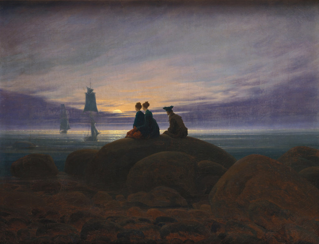 Caspar David Friedrich, Moonrise over the Sea (Mondaufgang am Meer), 1822, Alte Nationalgalerie, Berlin