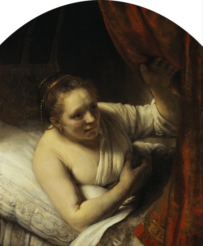 ‘A Woman in Bed’, c. 1645–46, Rembrandt van Rijn (1606–69). Scottish n National Gallery, Edinburgh