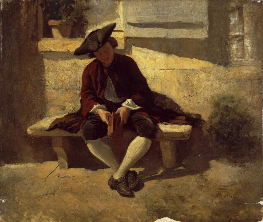 Jean Louis Ernest Meissonier Young Man with a Book
