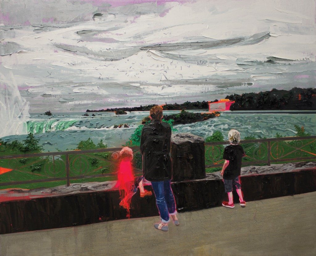 Kim Dorland Niagra Falls oil and acrylic on linen over wood panel 48x60 inches 2014 1024x829