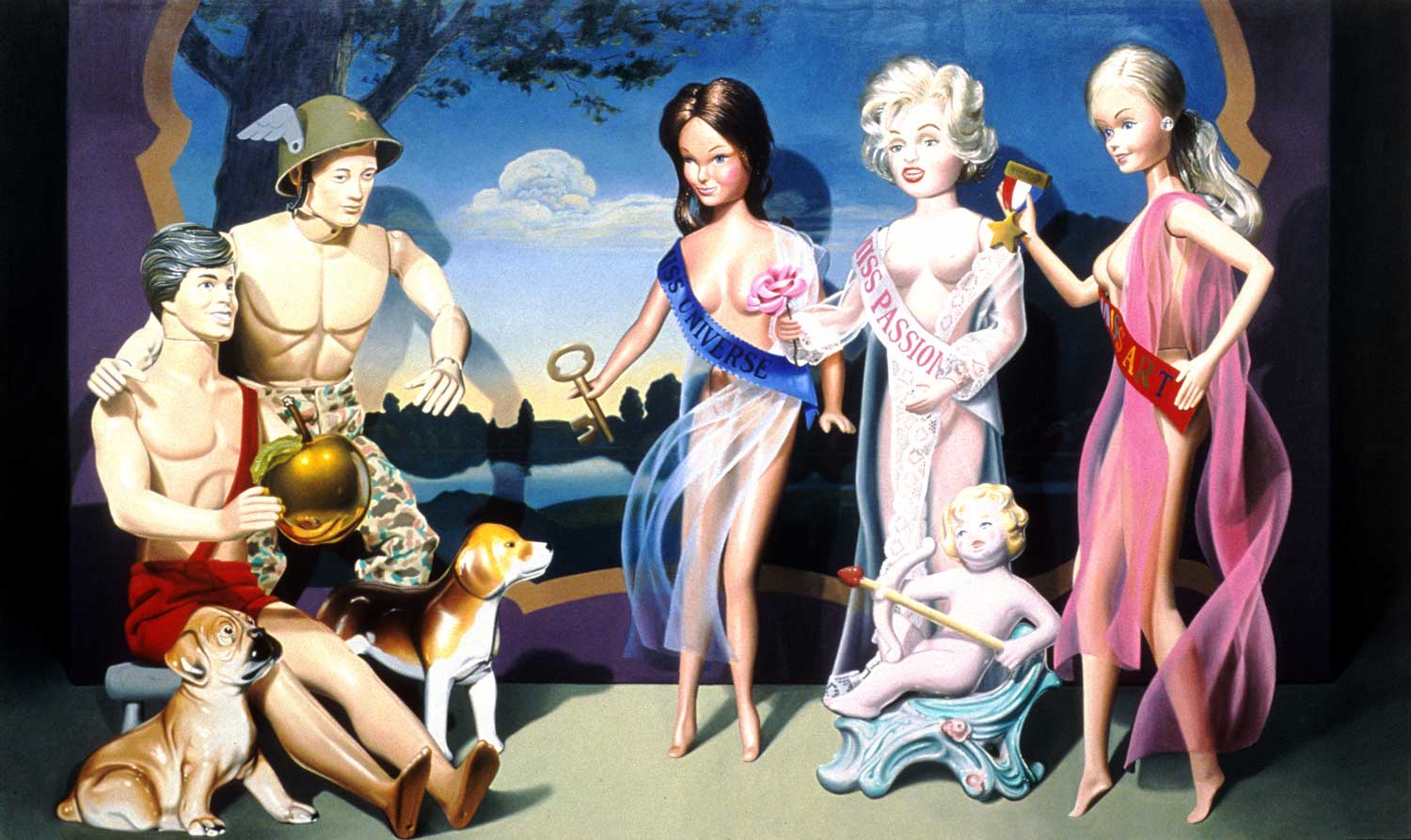 The Judgment of Paris 1986 Oil on canvas 72 × 120 in 182.9 × 304.8 cm