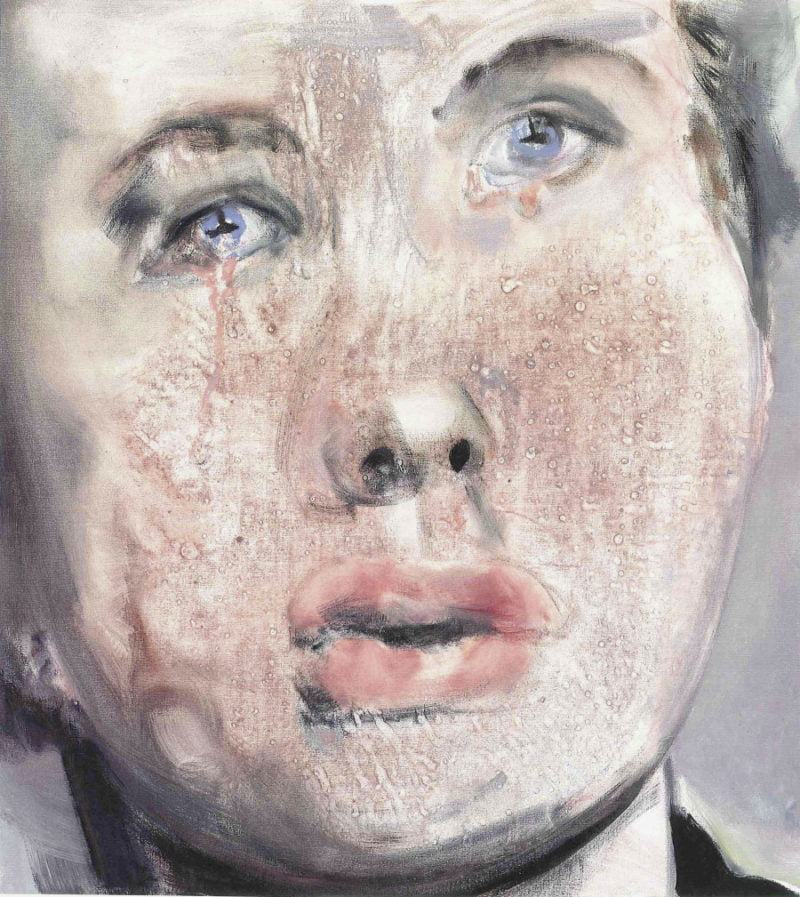 Marlene Dumas . For Whom the Bell Tolls 2008 . Oil on canvas 100 x 90 cm