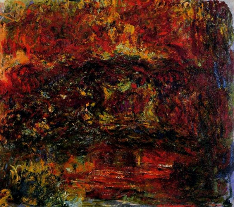 pintura-abstracta-Monet-puente-japonés
