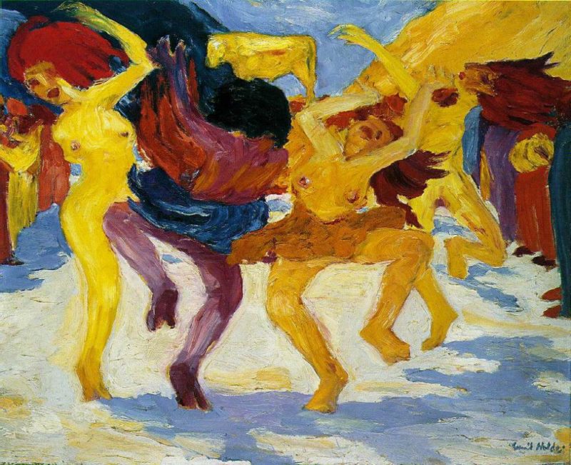 emil nolde dance around the golden calf 1910