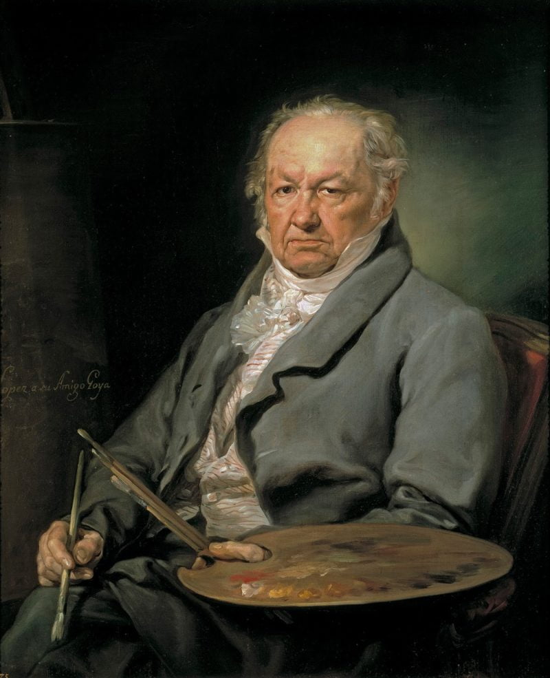 00 0 retrato del pintor francisco de goya 1826 por vicente lopez