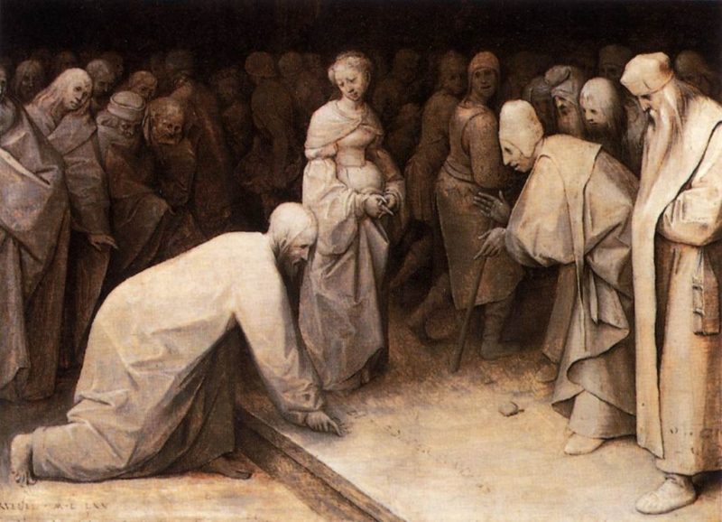 1024px christ and the woman taken in adultery bruegel