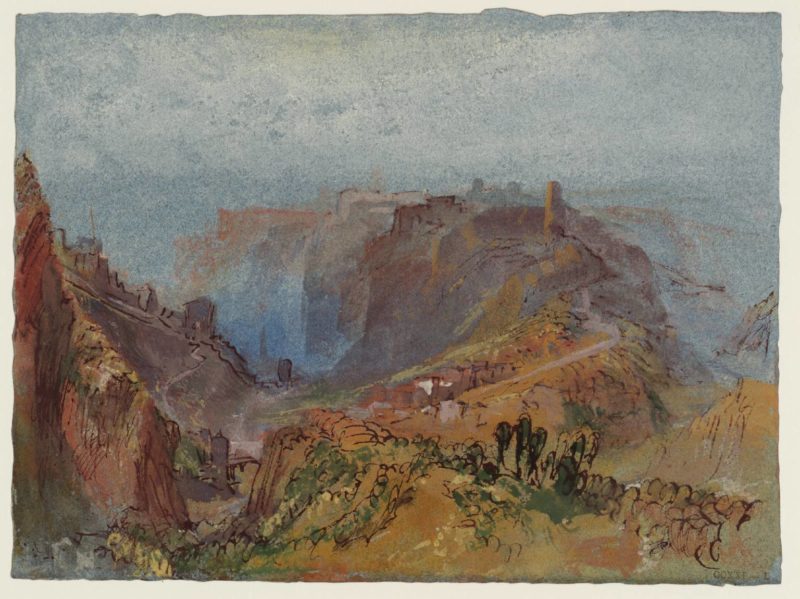 joseph mallord william turner the rham plateau and the bock luxembourg from the north east c 1839