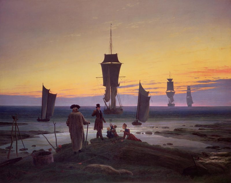 the stages of life painting by caspar david friedrich