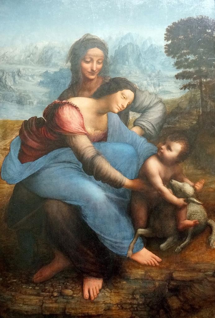 the virgin and child with saint anne