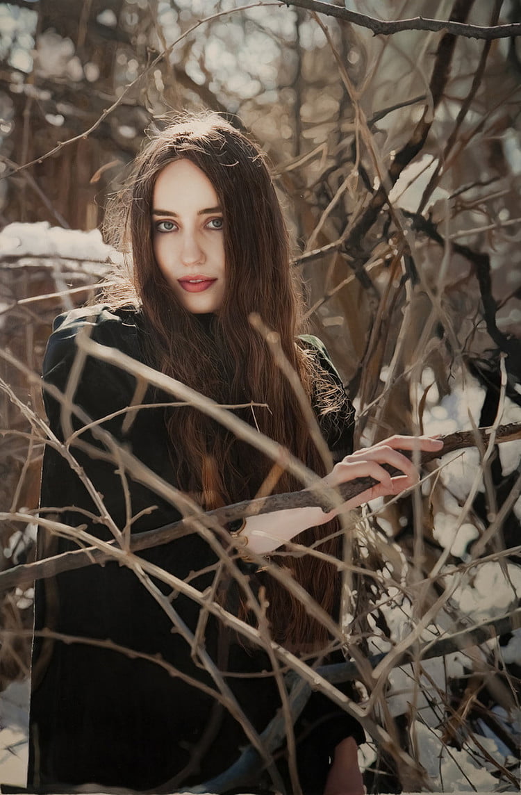yigal ozeri lizzie in the snow