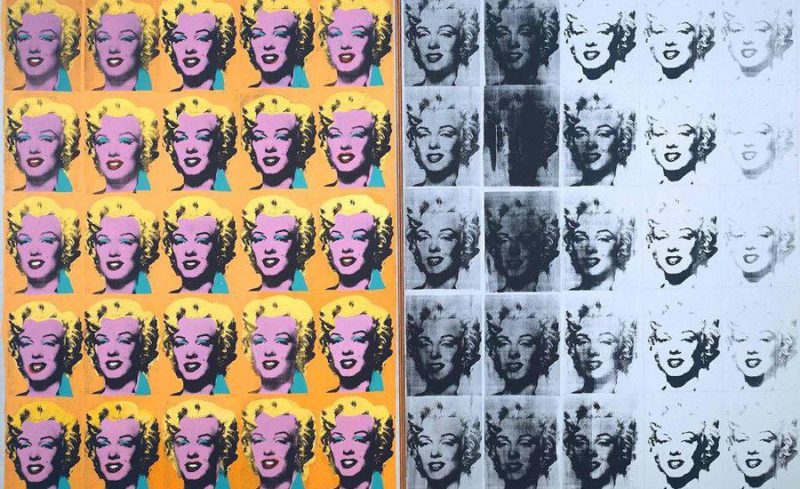 0bras Famosas de Andy Warhol - Díptico de Marilyn
