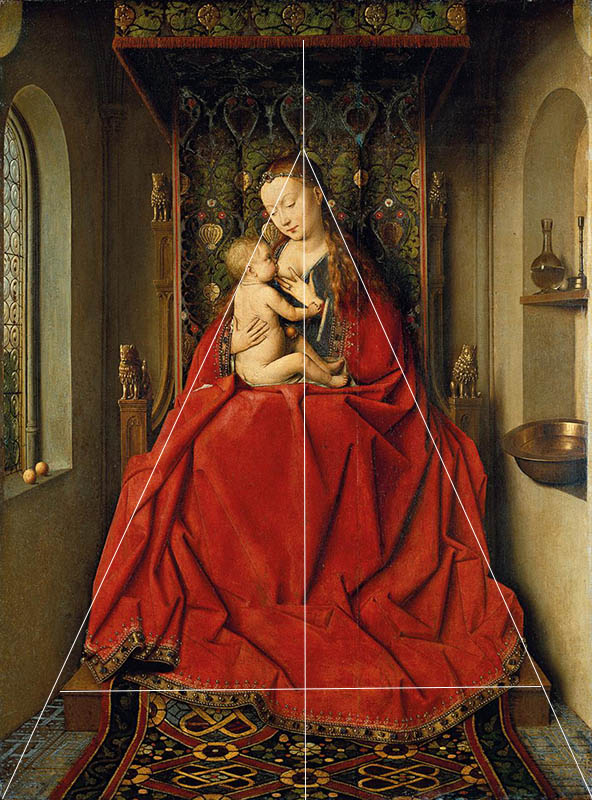 virgin and child van eyck composition