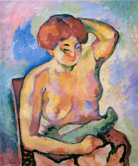 01 femme nue assise 1907 c