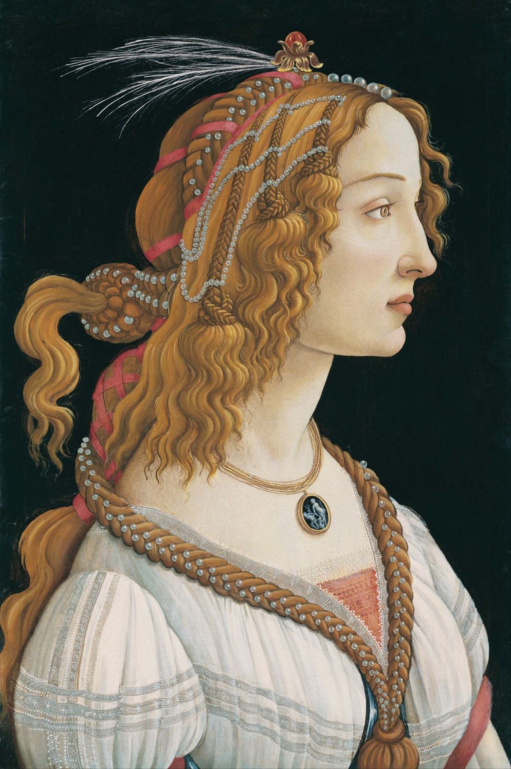 Obras de Boticelli - Retrato de Simonetta Vespucci