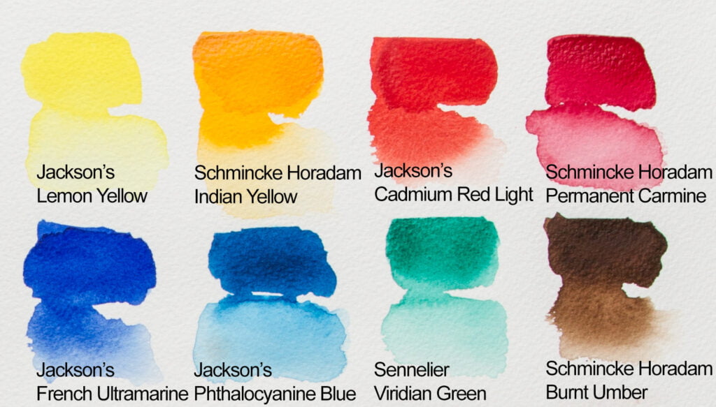 12 colores básicos de acuarela para tu paleta