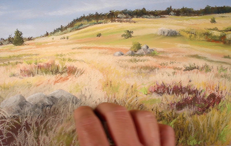 Dibujar paisajes con gises pastel