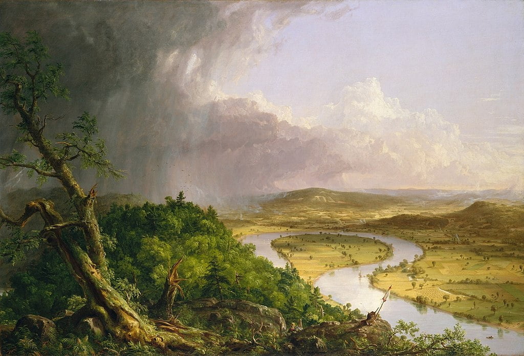 cole thomas the oxbow the connecticut river near northampton 1836