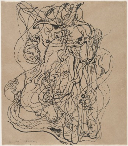 andre masson automatic drawing 1924 ink on paper 235 x 206 cm the museum of modern art new york moma